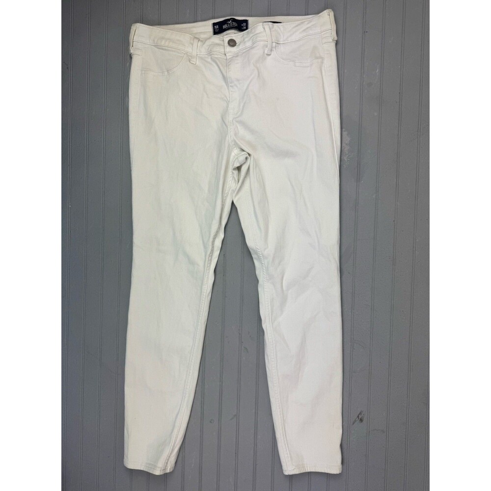 Hollister Size 15 32 Womens Jeans Legging High Rise White Stretch